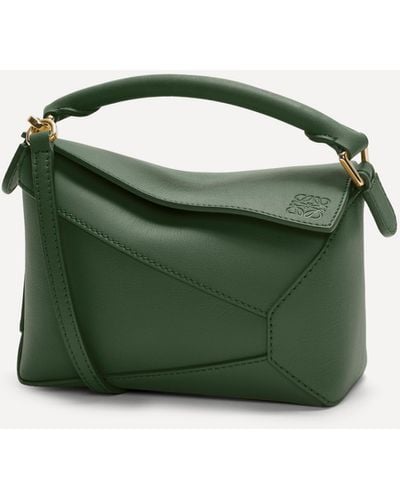 Loewe Women's Puzzle Edge Mini Top Handle Bag One Size - Green