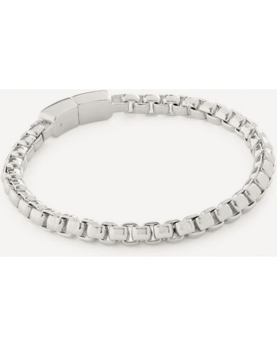 Monica Vinader Sterling Silver Bold Box Chain Bracelet - Metallic