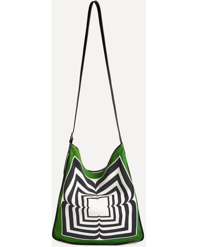 Dries Van Noten Women's Abstract Print Shoulder Bag One Size - White