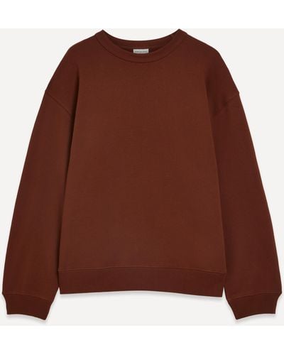 Dries Van Noten Mens Oversized Cotton Sweatshirt L - Brown