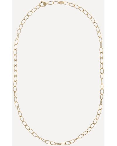 Liberty 9ct Gold Plain Link Chain Necklace One Size - White
