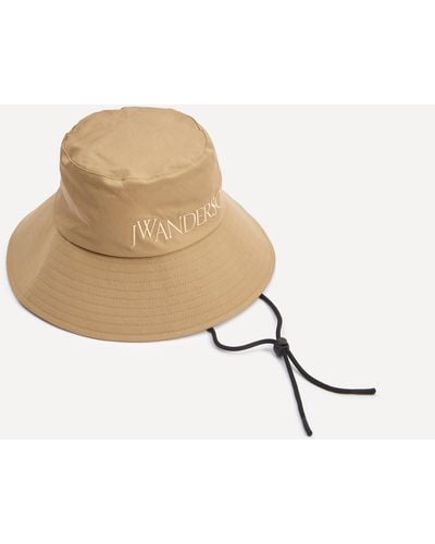 JW Anderson Women's Logo Shade Bucket Hat S-m - Natural