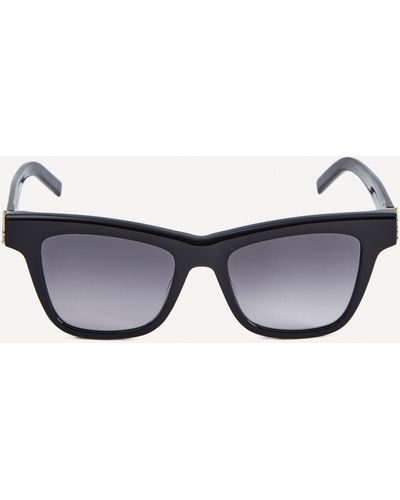 Saint Laurent Women's Rectangular-frame Black Acetate Sunglasses