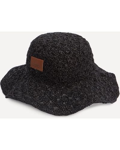 Isabel Marant Women's Tulum Raffia Hat One Size - Black