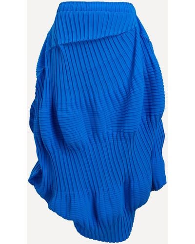 Issey Miyake Women's Aerate Pleats Skirt 2 - Blue