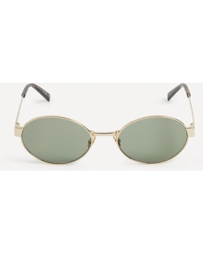 Saint Laurent Women's Oval Sunglasses One Size - Green