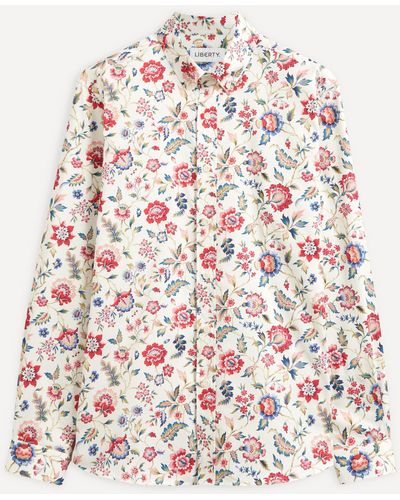 Liberty Eva Belle Cotton Twill Casual Button-down Shirt - Multicolour