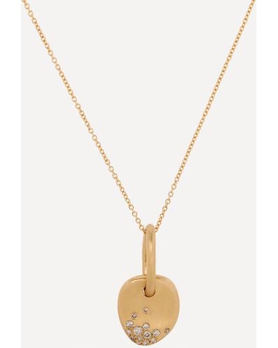 Nada Ghazal 18ct Gold Urban Winter Mini Pendant Necklace - Metallic