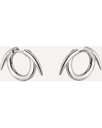 Shaun Leane Silver Thorn Hoop Earrings One - Metallic