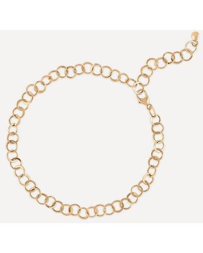 Dinny Hall 9ct Gold Planished Bracelet One Size - Natural