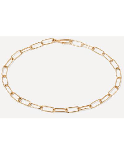 Annoushka 14ct Gold Mini Cable Chain Large Bracelet - Metallic