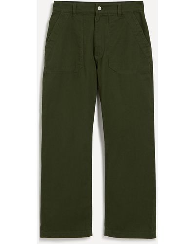 Uniform Bridge Mens Cotton Fatigue Khaki Pants - Green