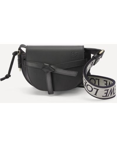 Loewe Women's Mini Gate Dual Leather Cross-body Bag One Size - Black