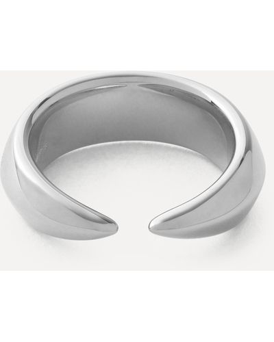 Shaun Leane Mens Sterling Silver Arc Ring - Grey