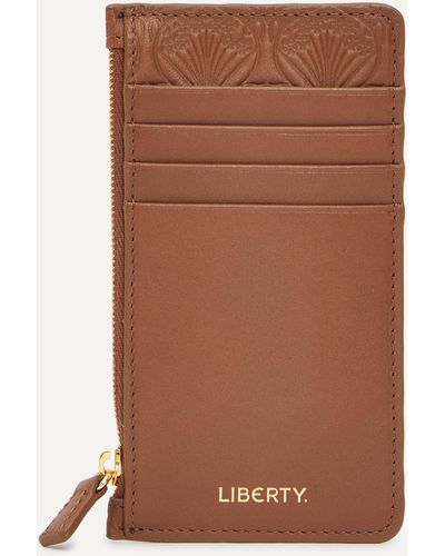 Liberty Women's Iphis Embossed Zipped Card Case One Size - Brown
