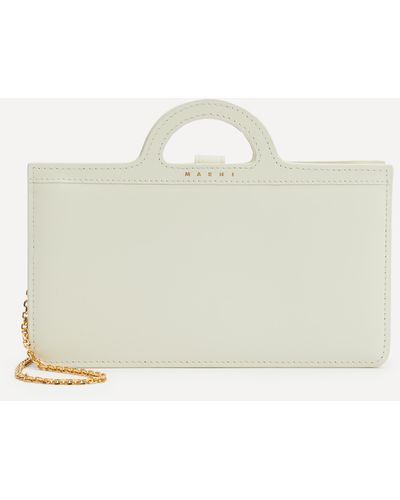 Marni Women's Tropicalia Long Leather Chain Wallet One Size - Natural