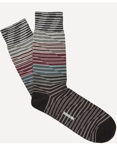 Missoni Mens Stripe Socks - Black