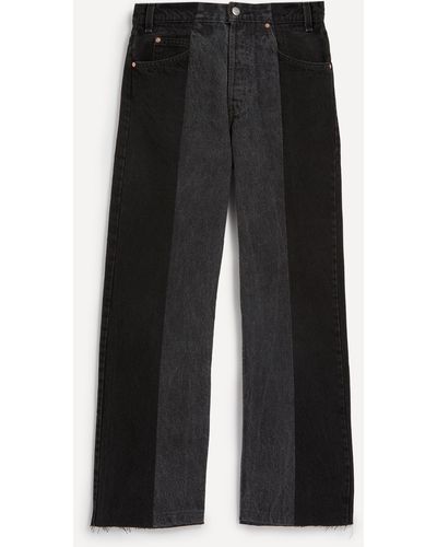 E.L.V. Denim E. L.v. Denim Women's Contrast Denim Flare Jeans 26 - Black