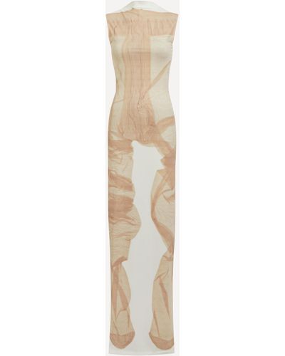 Acne Studios Women's Printed Sleeveless Maxi Dress - White