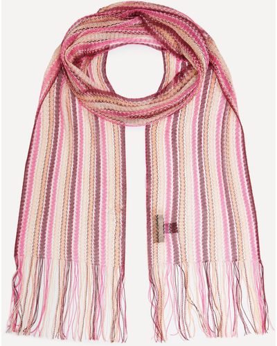 Missoni Women's Knitted Striped Scarf One Size - Pink