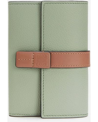 Loewe Small Vertical Leather Wallet - Green