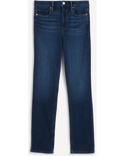 PAIGE Women's Cindy High-rise Straight Leg Sketchbook Jeans 24 - Blue