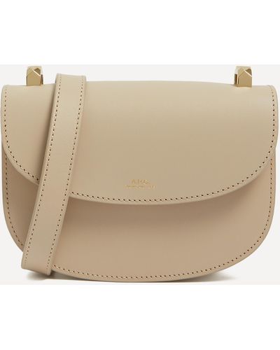 A.P.C. A. P.c. Women's Mini Geneve Leather Cross-body Bag One Size - Natural