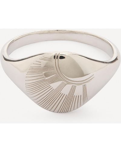 Miansai Sterling Silver Meridian Ring - Metallic