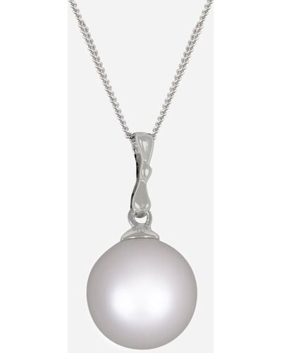 Kojis Pearl Pendant Necklace One - White