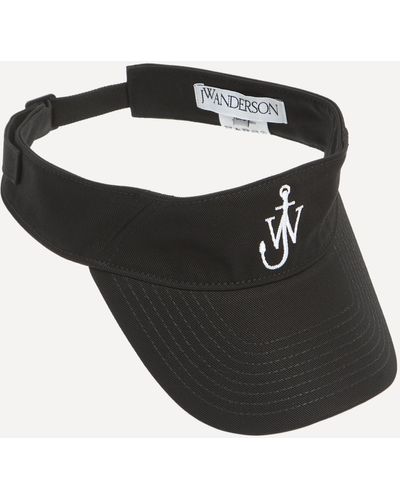 JW Anderson Women's Anchor Logo Cotton Visor One Size - Black