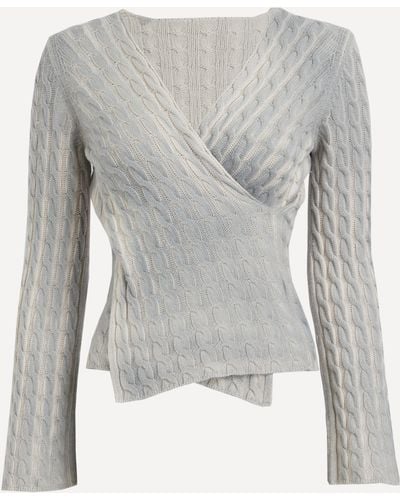 Paloma Wool Women's Valeria Reversible Braided Top - Grey
