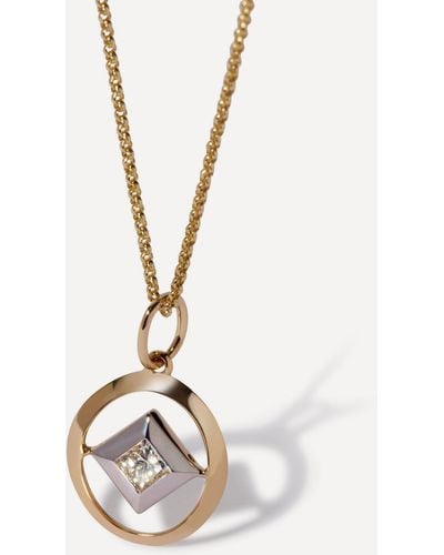 Annoushka 14ct Gold Diamond Birthstone Pendant Necklace One Size - White
