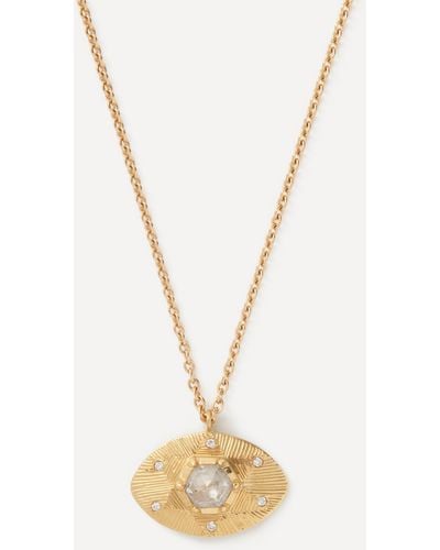 Brooke Gregson 18ct Gold Talisman Diamond Starlight Pendant Necklace One Size - Metallic