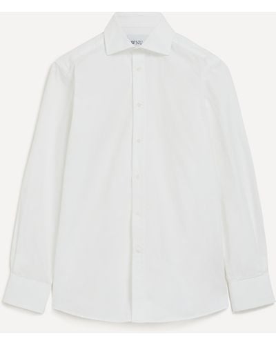With Nothing Underneath Women's The Boyfriend Cotton Poplin Shirt 8 - White