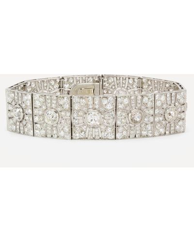 Kojis Platinum 1920s Art Deco Diamond Bracelet One - Natural