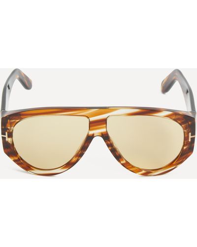 Tom Ford Women's Bronson Aviator Sunglasses One Size - Natural
