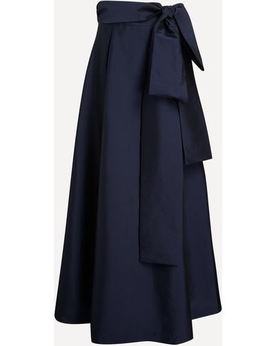 BERNADETTE Women's Beatrice Taffeta Skirt 10 - Blue