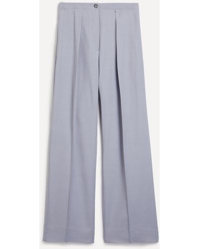 Acne Studios Women's Dusty Lilac Tailored Trousers 8 - Blue