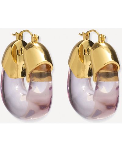 Lizzie Fortunato Gold-plated Brass Organic Hoop Earrings - Metallic