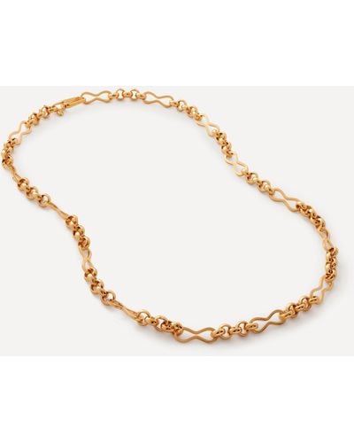 Monica Vinader 18ct Gold-plated Vermeil Silver Heritage Link Chain Necklace One Size - Metallic