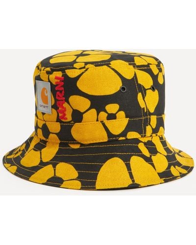 Marni Women's Floral Bucket Hat One Size - Yellow