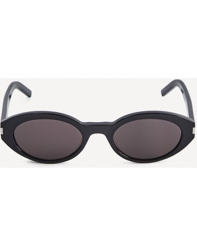 Saint Laurent Women's Rounded Cat-eye Sunglasses - Black