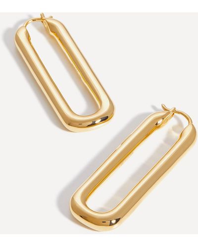 Missoma 18ct Gold-plated Ovate Hoop Earrings - Metallic