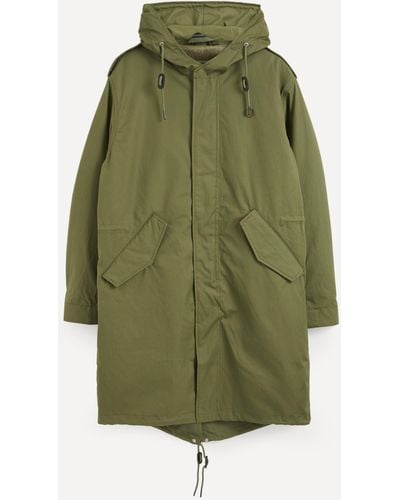 Fred Perry Mens Zip-in Liner Parka Jacket - Green