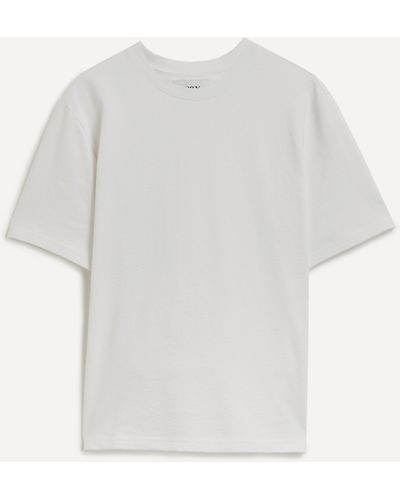 Wax London Mens Dean Textured Jolt White T-shirt