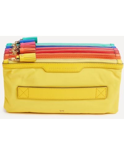 Anya Hindmarch Women's Filing Cabinet Pouch Bag One Size - Yellow