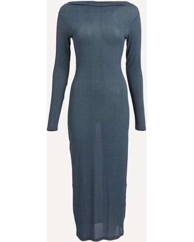 Paloma Wool Women's Suarez Fitted Midi-dress L - Blue