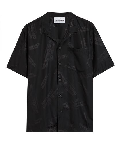 Han Kjobenhavn Master Of Darkness Monogram Summer Shirt 36/46 - Black