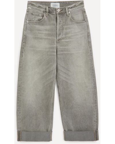 Citizens of Humanity Women's Ayla Baggy Cuffed Crop Jeans In Quartz Grey 25