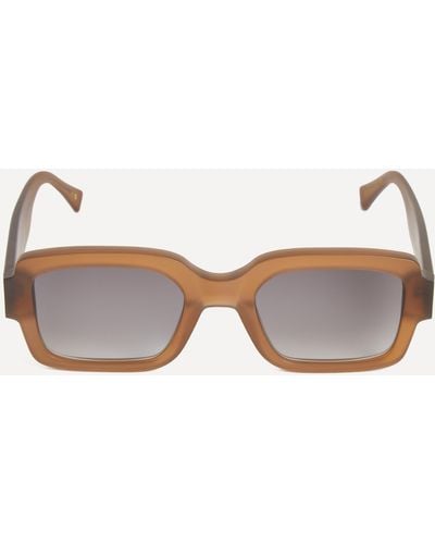 Monokel Mens Apollo Rectangle Sunglasses One Size - Brown
